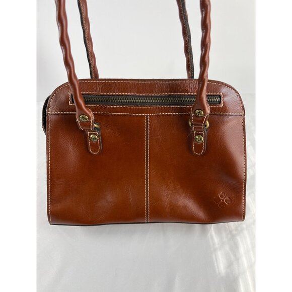 Patricia Nash Calvi Tooled Leather Florence Brown Tan Bag - Picture 3 of 12